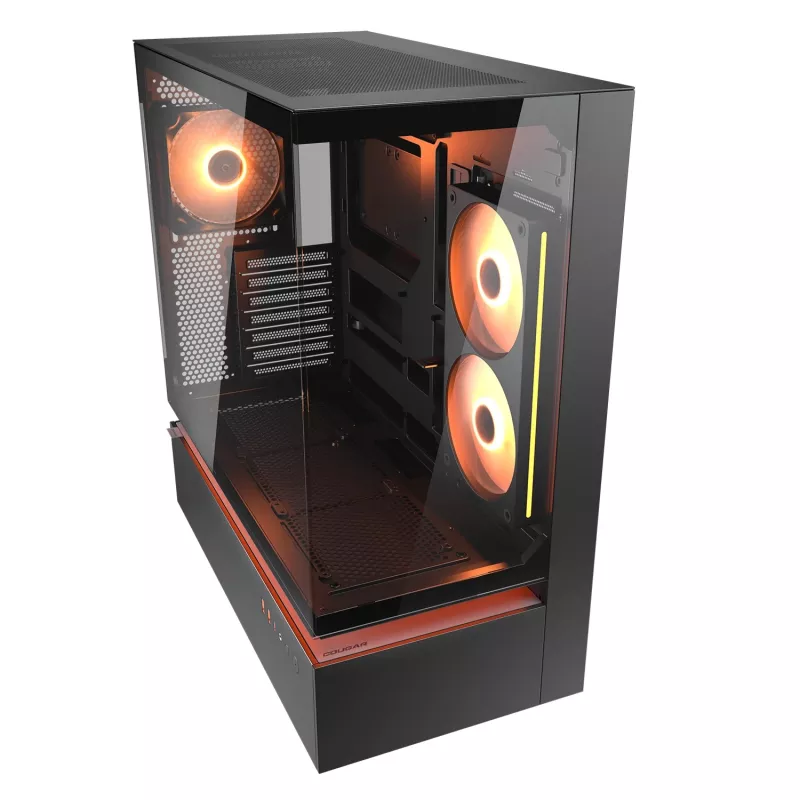 COUGAR Midi-Tower behuizing, CFV235, ARGB, glas, zwart