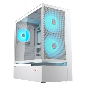 COUGAR Midi-Tower behuizing, CFV235, ARGB, mesh, wit