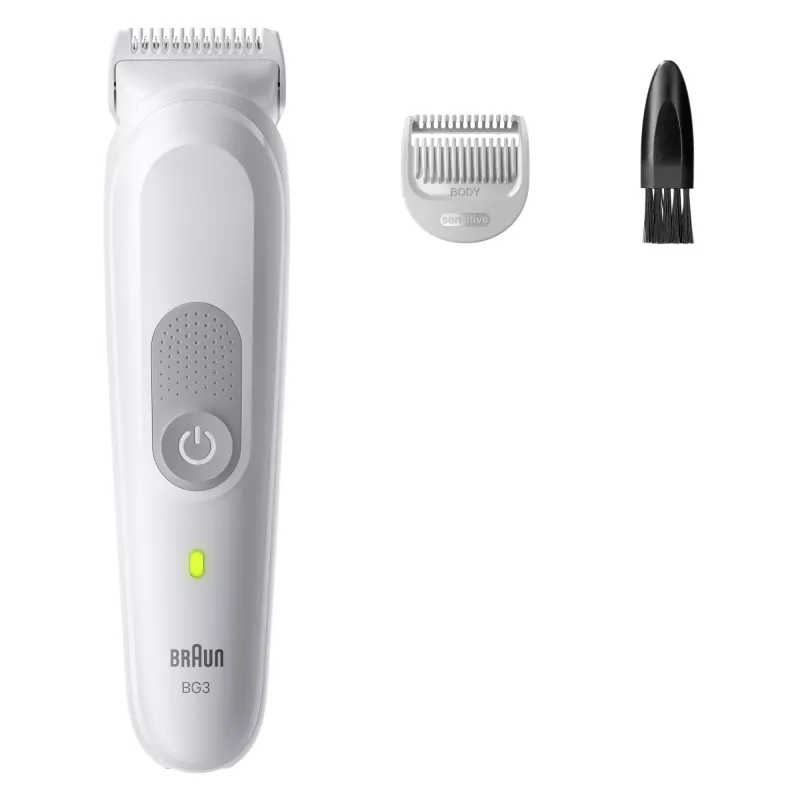 Braun Series 3 lichaamshaartrimmer/scheerapparaat, lichtgrijs