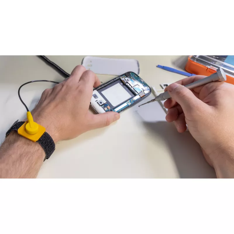 InLine antistatische armband voor ESD-veilige werksessies pc/server zwart 34g