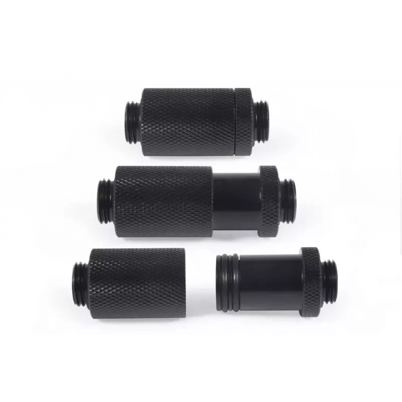 Alphacool ES D-Plug insteekfitting, G1/4 male naar G1/4 male, zwart