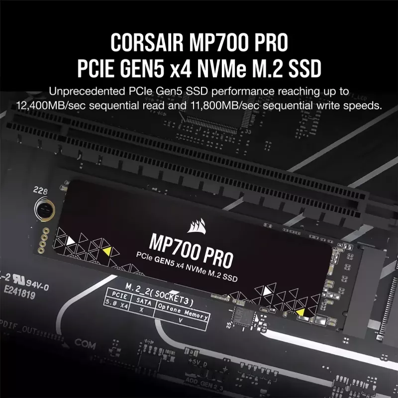 SSD Corsair 1 TB M.2 PCI Express 5.0 MP700 PRO