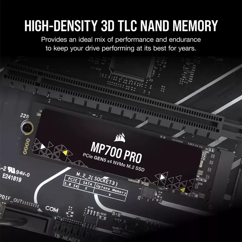 SSD Corsair 1 TB M.2 PCI Express 5.0 MP700 PRO