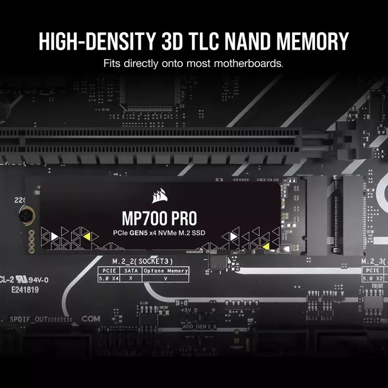SSD Corsair 1 TB M.2 PCI Express 5.0 MP700 PRO
