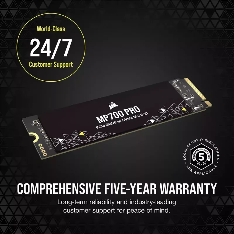 SSD Corsair 1 TB M.2 PCI Express 5.0 MP700 PRO