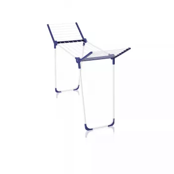 Staande wasdroogrek Leifheit Pegasus 120 Solid Compact, opvouwbaar metaal/kunststof, 12 m droogoppervlak, 920×440×1490 mm
