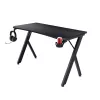 Bureau Trust GXT 700 Omnius zwart rechthoekig metalen frame 1200x600x740mm