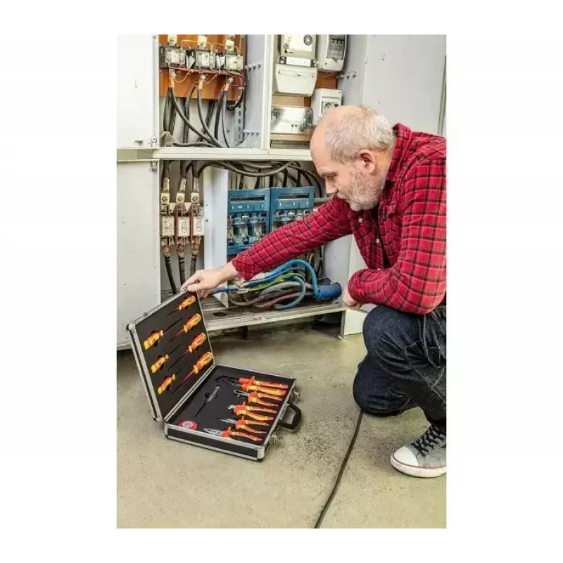 Tangen- en schroevendraaierset TOP-01-235 1000V, 7-delig, geïsoleerd handgereedschap