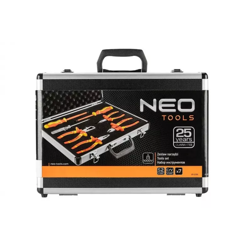 Tangen- en schroevendraaierset TOP-01-235 1000V, 7-delig, geïsoleerd handgereedschap