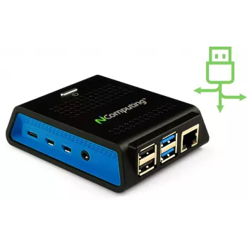Computer NComputing RX420 RDP Intel Celeron 4GB RAM 32GB SSD geïntegreerde grafische kaart Windows 10
