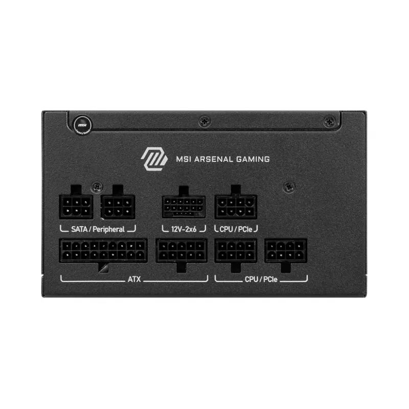 Voeding MSI MAG A750GLS PCIE5 750W 24-pin ATX volledig modulair 80 PLUS Gold zwart