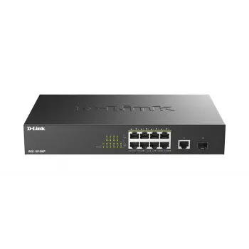 D-Link DGS-1010MP/E netwerkswitch unmanaged L2 Gigabit Ethernet (10/100/1000) Power over Ethernet (PoE) 1U zwart