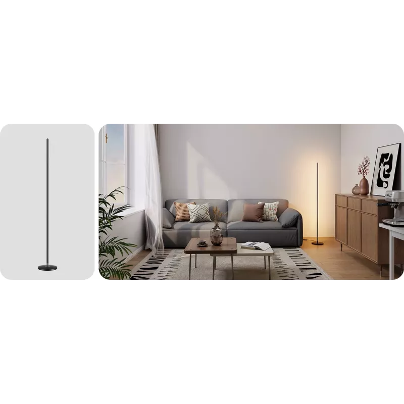 Vloerlamp Govee Matter RGBICW H8076C13 — slimme LED-verlichting met RGBIC en instelbaar wit