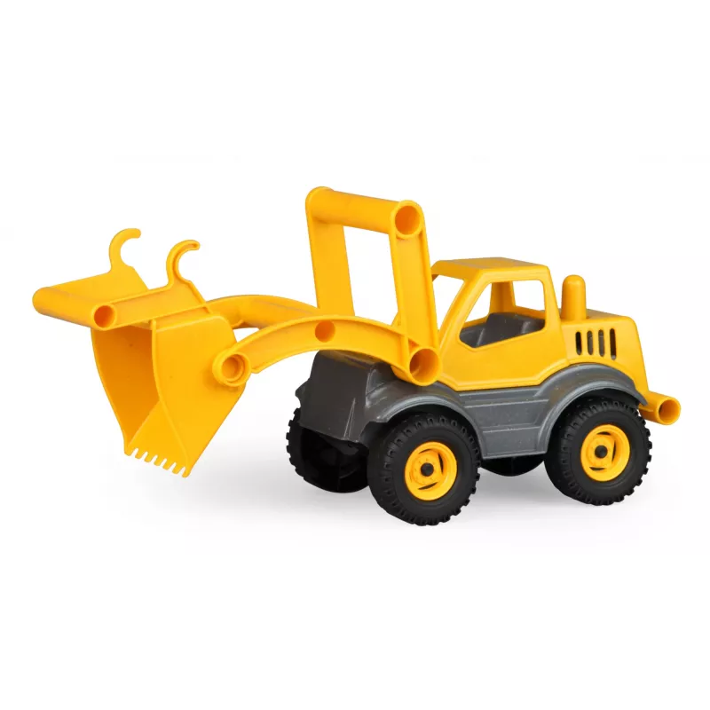 Lena EcoActives Earth Mover, tractor, 2 jaar, kunststof, hout, zwart, grijs, geel