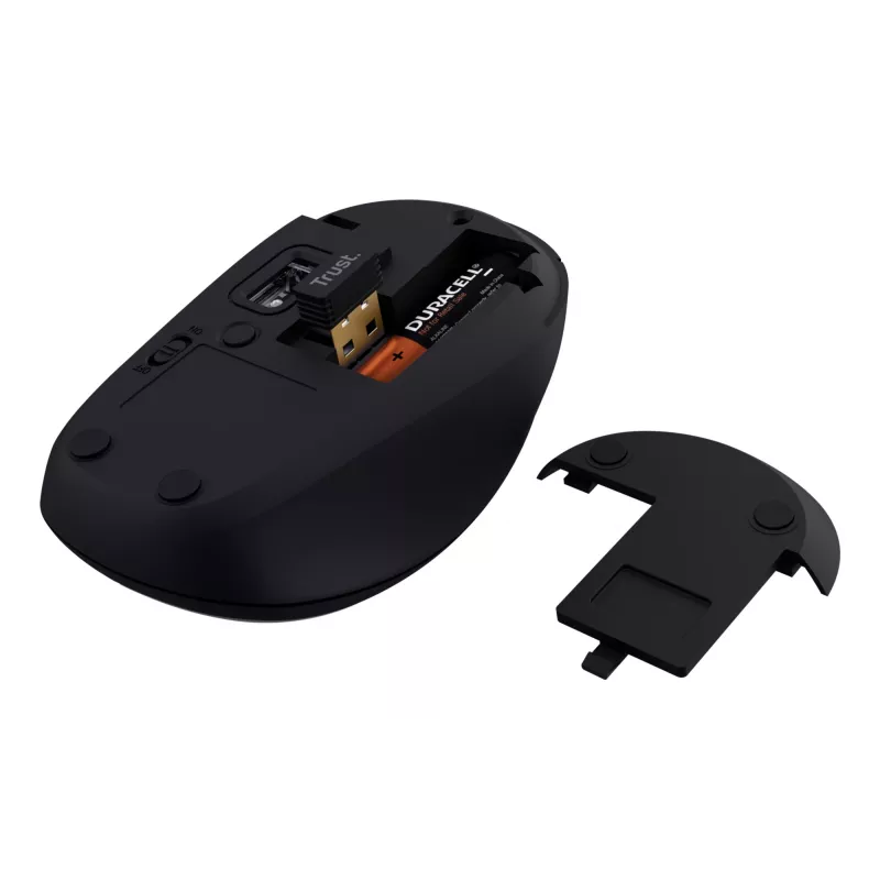 Trust Yvi+ muis universeel dubbelhandig RF draadloos + Bluetooth optisch 1600 DPI