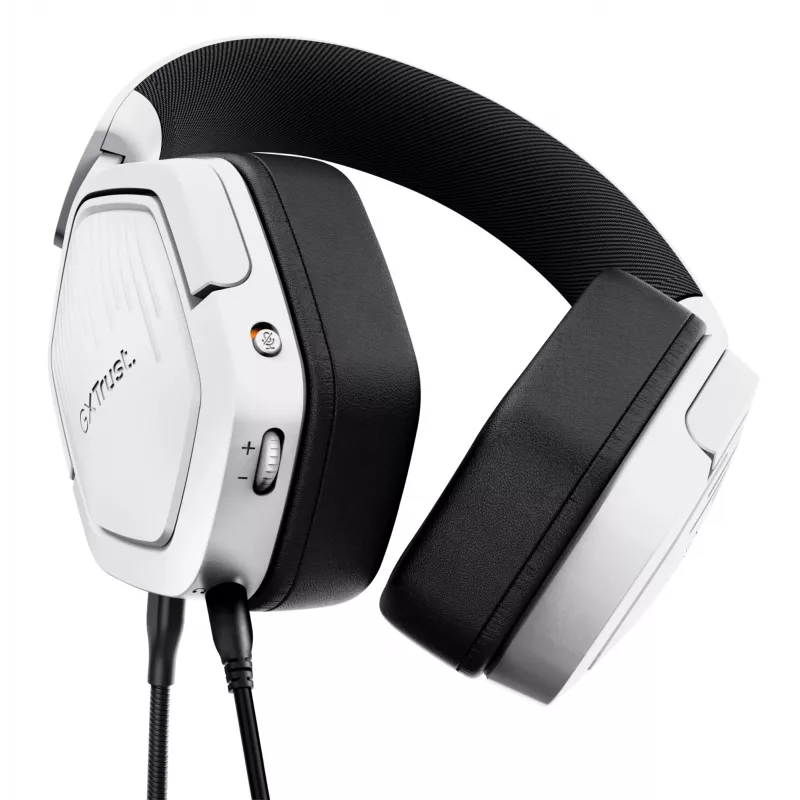 Trust GXT492W Carus headset bedraad hoofdband gaming wit