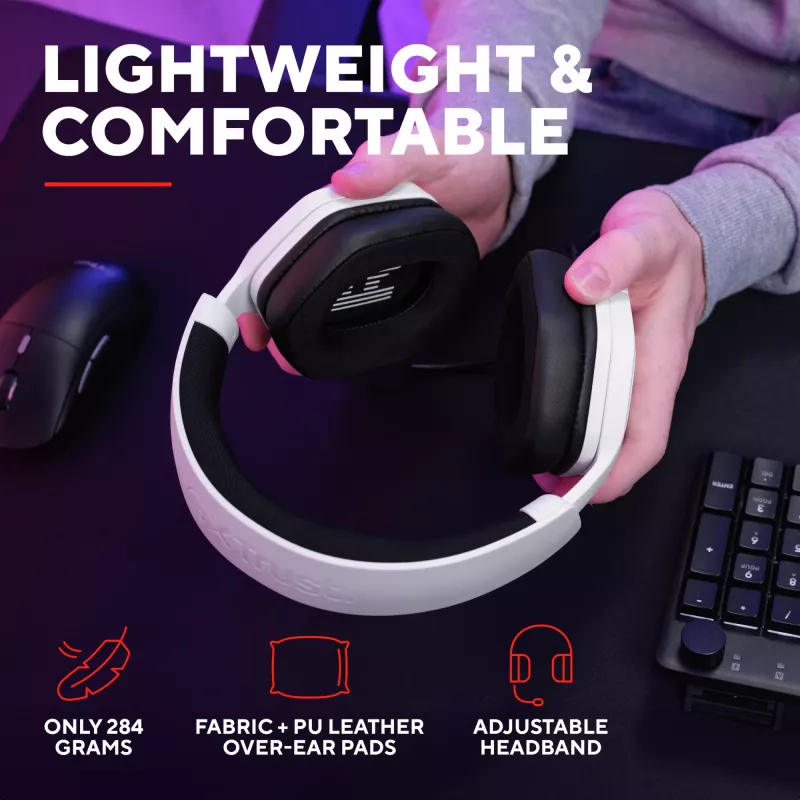 Trust GXT492W Carus headset bedraad hoofdband gaming wit