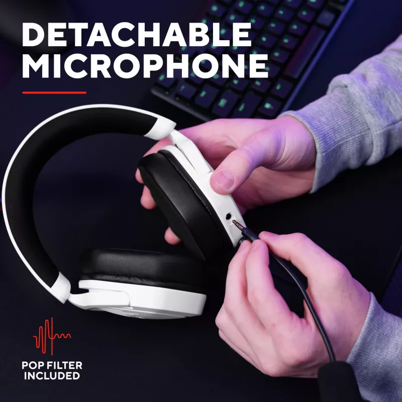 Trust GXT492W Carus headset bedraad hoofdband gaming wit