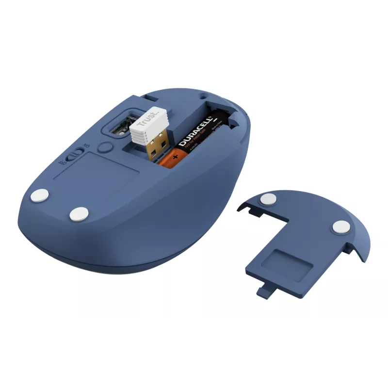 Trust Yvi+ muis universeel dubbelhandig RF draadloos + Bluetooth optisch 1600 DPI