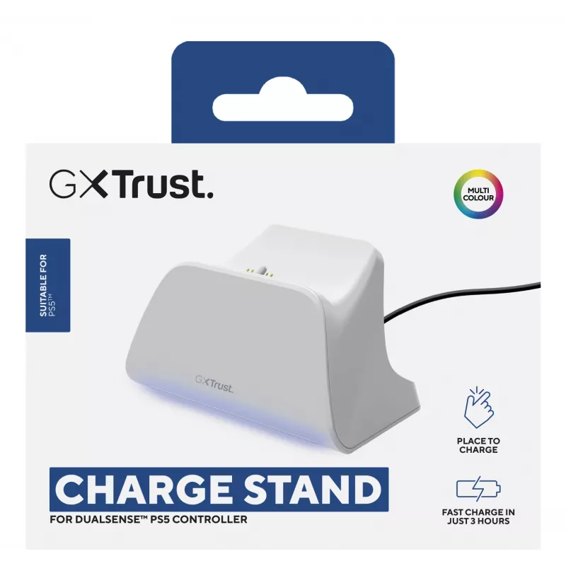 Oplaadstation TRUST GXT255W voor PS5 dubbel opladen, wit