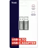 Trust Calyx USB Type-C USB Type-A grijs aansluiting 1 USB Type-C aansluiting 2 USB Type-A