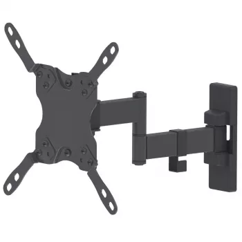 Manhattan wandsteun voor tv's & monitors (Full-Motion), voor schermen 13 inch tot 42 inch, VESA-compatibiliteit: alle tussen 75x75 mm en 200x200 mm – controleer de afmetingen van de vier bevestigingsgaten op de achterkant van het scherm om de pasvorm te garanderen, max. 20 kg, zwart, steun