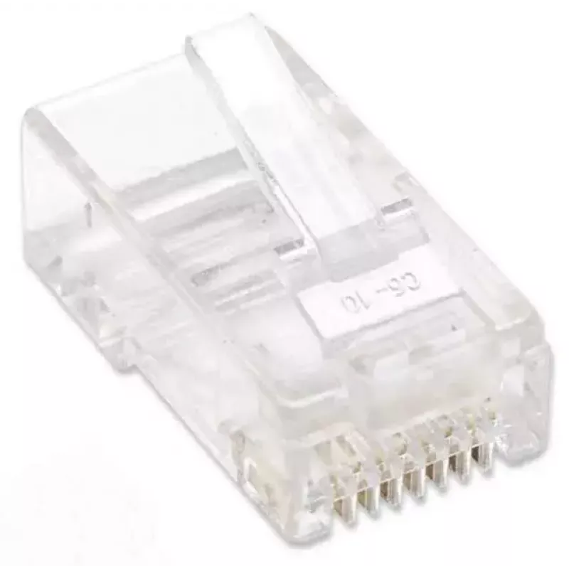 Intellinet RJ45 modulaire stekker, Cat5e, UTP, 2-polig, voor soepele kabel, 15 µ vergulde contacten, 100-pack
