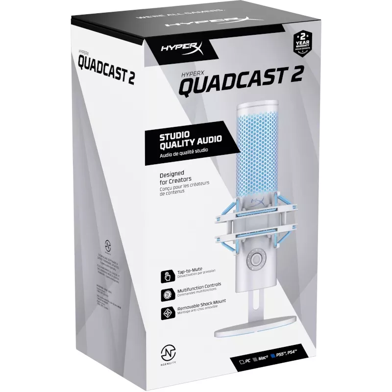 HyperX QuadCast 2 - USB-microfoon (frost)