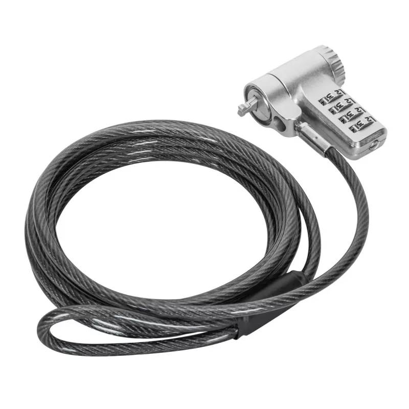 Targus ASP96GLX-S kabelslot zilver 2m cijferslot
