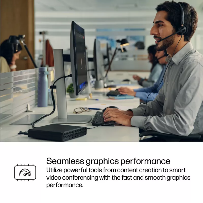 HP ProDesk 4 Mini G1i AI BY7D1ET mini-pc, Intel Core Ultra 7 265T, 16 GB DDR5 5600, 1 TB ssd, Intel Graphics, Windows 11 Pro, zwart