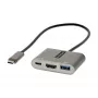 StarTech.com USB-C multiport-adapter, USB-C naar HDMI 4K-video, 100W PD pass-through, USB 3.0 hub 5 Gbit/s (1x Type-C/1x A), USB-C mini-dock, USB-C reisdock, draagbare laptop-dockingstation