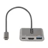 StarTech.com USB-C multiport-adapter, USB-C naar HDMI 4K-video, 100W PD pass-through, USB 3.0 hub 5 Gbit/s (1x Type-C/1x A), USB-C mini-dock, USB-C reisdock, draagbare laptop-dockingstation