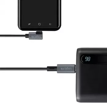 LogiLink CU0182 USB-kabel USB 2.0 1m USB-C zwart zilver