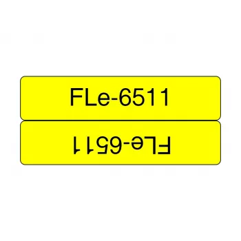 Brother FLE-6511 labeltape zwart op geel