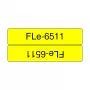 Brother FLE-6511 labeltape zwart op geel