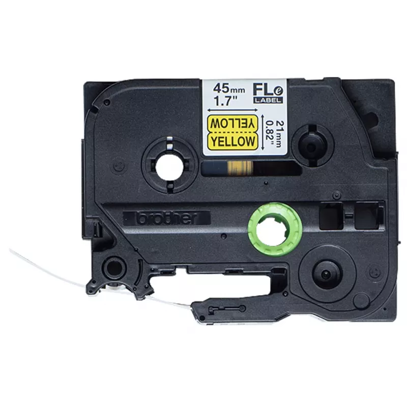 Brother FLE-6511 labeltape zwart op geel