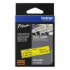 Brother FLE-6511 labeltape zwart op geel
