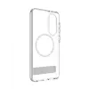 dbramante1928 Iceland Ultra D3O Qi2 Kick IMEDCL006789 achterkant met standaard voor Samsung Galaxy S25 Edge, transparant