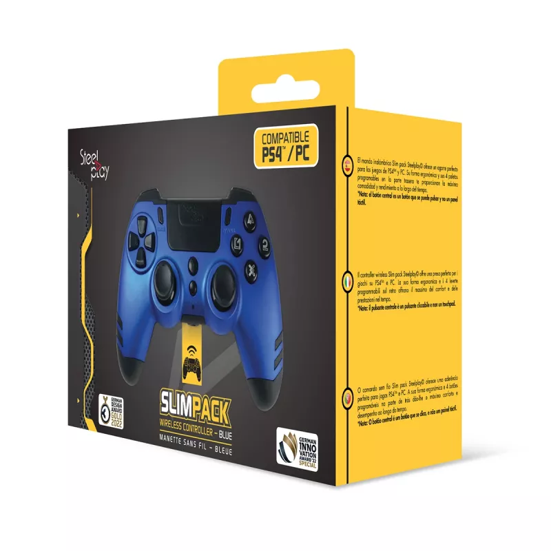 Steelplay JVAMUL00153 gaming-controller blauw RF gamepad analoog / digitaal pc, PlayStation 4, Playstation 3