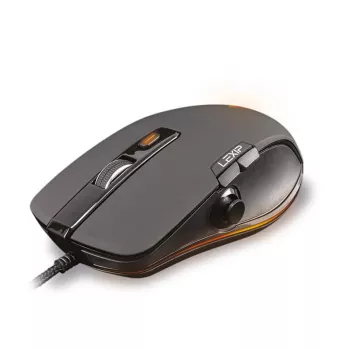 Gaming-muis Lexip NP93 Neptunium Alpha — bedraad, optisch, ergonomisch, programmeerbare knoppen