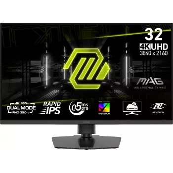 MSI MAG 322URDF E16 computermonitor 80 cm (31,5 inch) 3840 x 2160 pixel 4K Ultra HD zwart