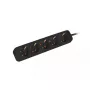 Stroomverlengsnoer Lanberg PS0-05F-0150-BK 1,5 m 5 stopcontacten binnen zwart