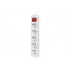Stroomverlengsnoer Lanberg PS1-05F-0300-W 3 m 5 randaarde stopcontacten binnen wit