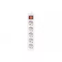 Stroomverlengsnoer Lanberg PS1-05F-0300-W 3 m 5 randaarde stopcontacten binnen wit