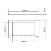 Wandschakelaarafdekking Vision TC3 SURR2G wit