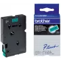 Labeltape Brother TC701 12 mm zwart op groen