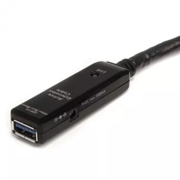 StarTech.com 10m actieve USB 3.0-verlengkabel - M/F, 10 m, USB A, USB A, USB 3.2 Gen 1 (3.1 Gen 1), 5 Gbit/s, zwart