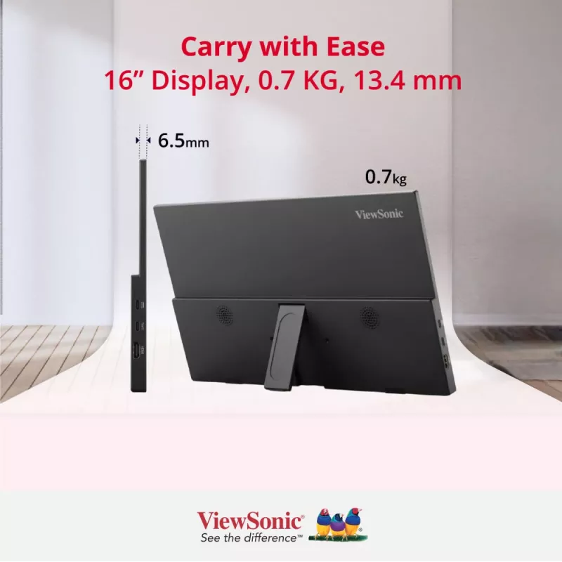 Viewsonic VA1650 computermonitor 40,6 cm (16 inch) 1920 x 1080 pixels Full HD LED zwart