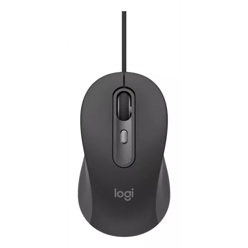 Bedraad full-size toetsenbord met muis Logitech 920-013349 — USB, QWERTY US International, grafiet, 1,8 m kabel