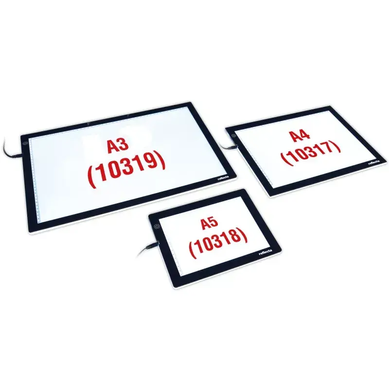 Diaframe Reflecta LED Light Pad A4 extra dun zwart 31x21 cm